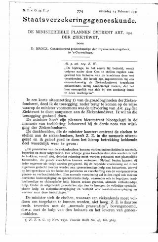 Eerste pagina van het artikel zoals het is gepubliceerd in het tijdschrift