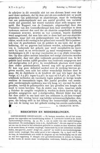 Eerste pagina van het artikel zoals het is gepubliceerd in het tijdschrift