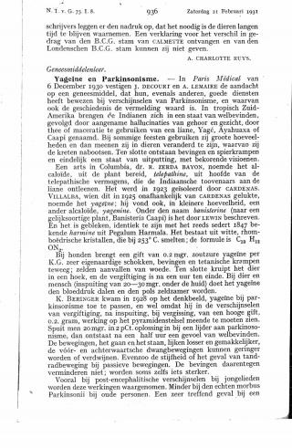 Eerste pagina van het artikel zoals het is gepubliceerd in het tijdschrift