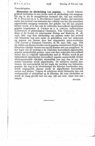 Eerste pagina van het artikel zoals het is gepubliceerd in het tijdschrift