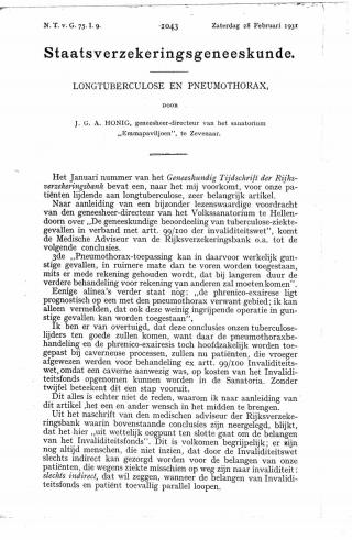 Eerste pagina van het artikel zoals het is gepubliceerd in het tijdschrift