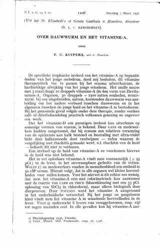 Eerste pagina van het artikel zoals het is gepubliceerd in het tijdschrift