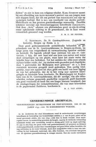 Eerste pagina van het artikel zoals het is gepubliceerd in het tijdschrift