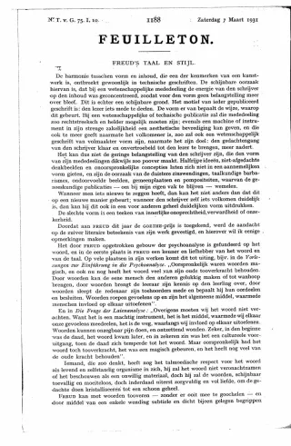 Eerste pagina van het artikel zoals het is gepubliceerd in het tijdschrift