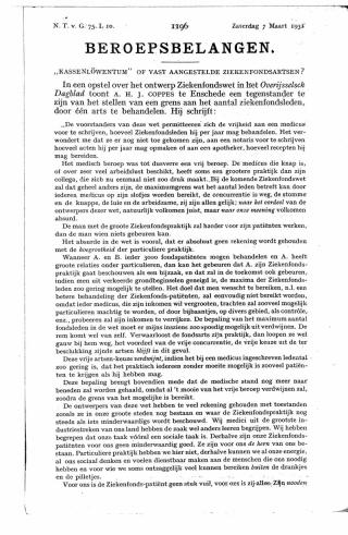 Eerste pagina van het artikel zoals het is gepubliceerd in het tijdschrift