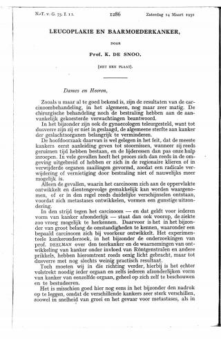 Eerste pagina van het artikel zoals het is gepubliceerd in het tijdschrift