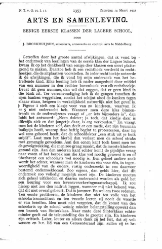 Eerste pagina van het artikel zoals het is gepubliceerd in het tijdschrift