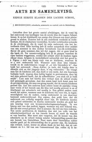 Eerste pagina van het artikel zoals het is gepubliceerd in het tijdschrift