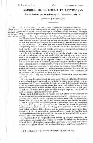 Eerste pagina van het artikel zoals het is gepubliceerd in het tijdschrift