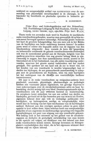 Eerste pagina van het artikel zoals het is gepubliceerd in het tijdschrift