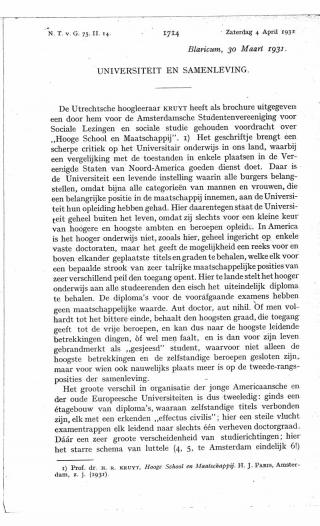 Eerste pagina van het artikel zoals het is gepubliceerd in het tijdschrift