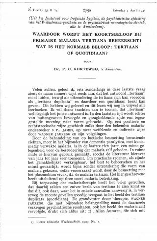 Eerste pagina van het artikel zoals het is gepubliceerd in het tijdschrift