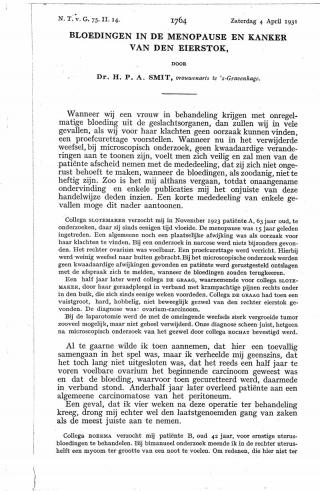 Eerste pagina van het artikel zoals het is gepubliceerd in het tijdschrift