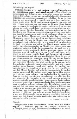 Eerste pagina van het artikel zoals het is gepubliceerd in het tijdschrift