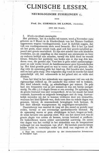 Eerste pagina van het artikel zoals het is gepubliceerd in het tijdschrift