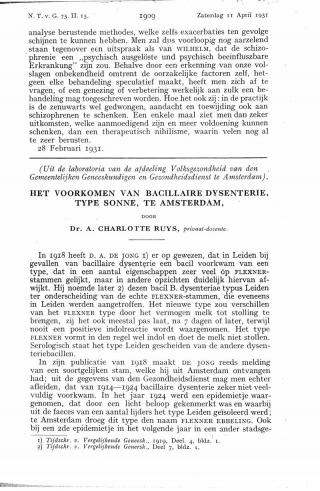 Eerste pagina van het artikel zoals het is gepubliceerd in het tijdschrift