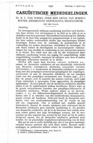 Eerste pagina van het artikel zoals het is gepubliceerd in het tijdschrift