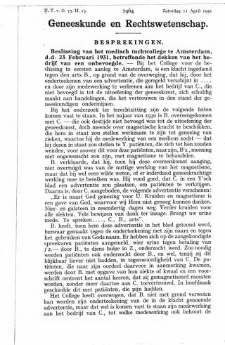 Eerste pagina van het artikel zoals het is gepubliceerd in het tijdschrift