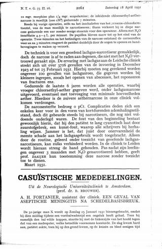 Eerste pagina van het artikel zoals het is gepubliceerd in het tijdschrift