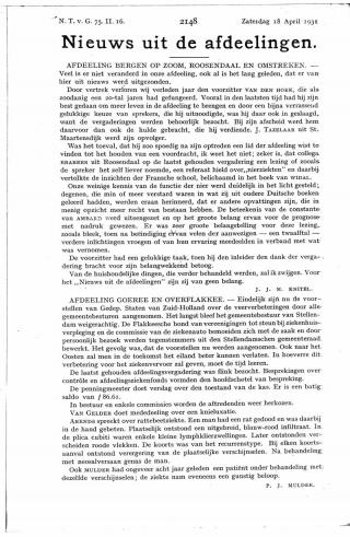 Eerste pagina van het artikel zoals het is gepubliceerd in het tijdschrift