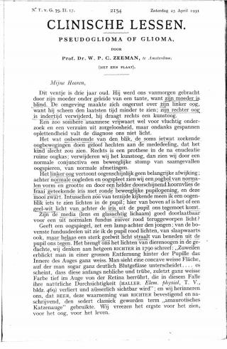 Eerste pagina van het artikel zoals het is gepubliceerd in het tijdschrift