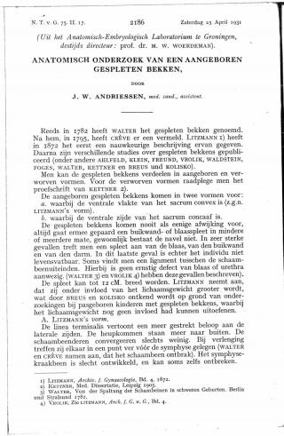 Eerste pagina van het artikel zoals het is gepubliceerd in het tijdschrift