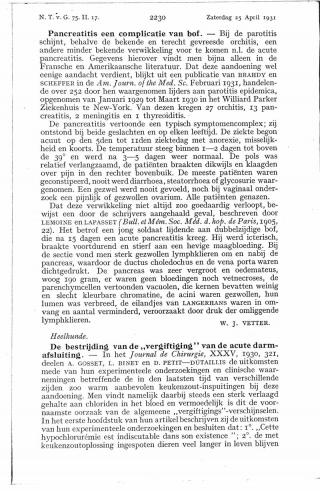 Eerste pagina van het artikel zoals het is gepubliceerd in het tijdschrift