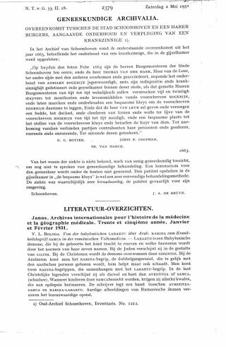 Eerste pagina van het artikel zoals het is gepubliceerd in het tijdschrift