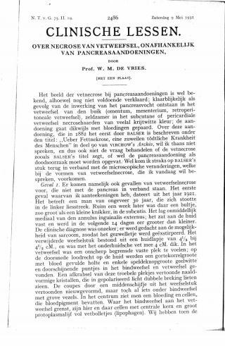 Eerste pagina van het artikel zoals het is gepubliceerd in het tijdschrift