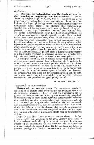 Eerste pagina van het artikel zoals het is gepubliceerd in het tijdschrift