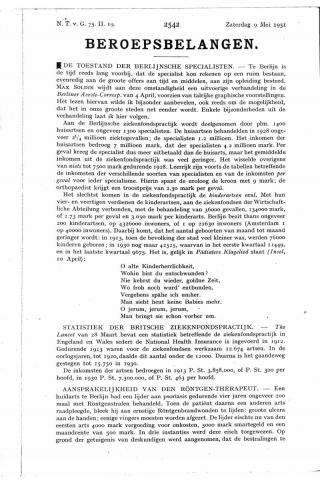 Eerste pagina van het artikel zoals het is gepubliceerd in het tijdschrift