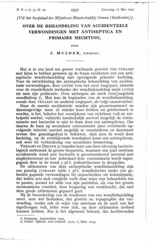 Eerste pagina van het artikel zoals het is gepubliceerd in het tijdschrift