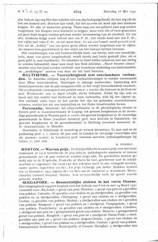 Eerste pagina van het artikel zoals het is gepubliceerd in het tijdschrift