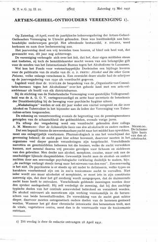 Eerste pagina van het artikel zoals het is gepubliceerd in het tijdschrift