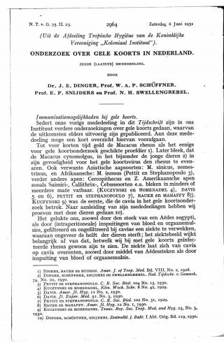 Eerste pagina van het artikel zoals het is gepubliceerd in het tijdschrift