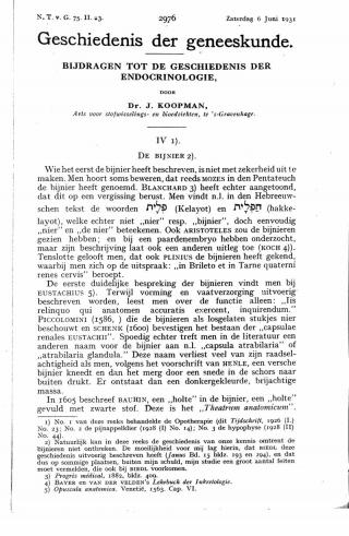 Eerste pagina van het artikel zoals het is gepubliceerd in het tijdschrift