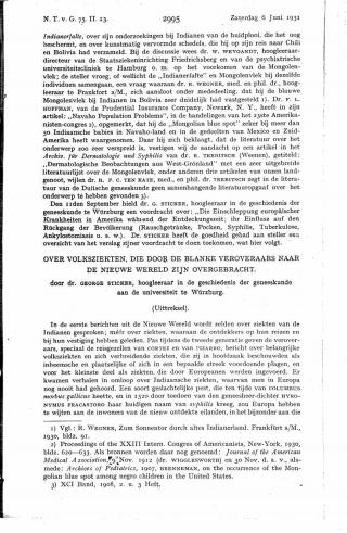 Eerste pagina van het artikel zoals het is gepubliceerd in het tijdschrift