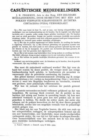 Eerste pagina van het artikel zoals het is gepubliceerd in het tijdschrift