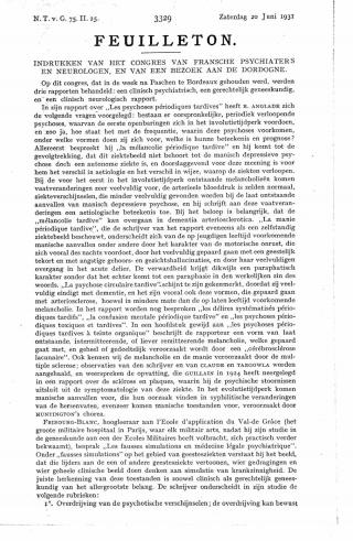 Eerste pagina van het artikel zoals het is gepubliceerd in het tijdschrift