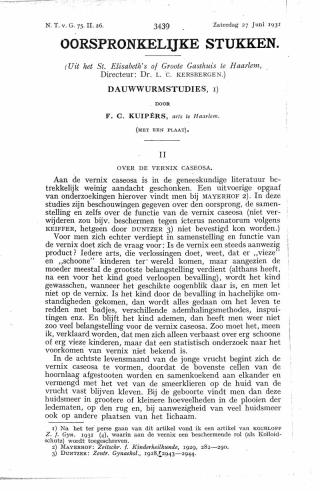 Eerste pagina van het artikel zoals het is gepubliceerd in het tijdschrift