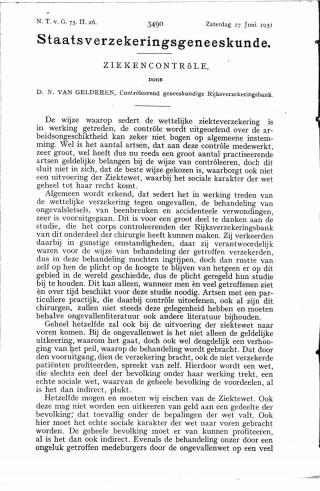 Eerste pagina van het artikel zoals het is gepubliceerd in het tijdschrift