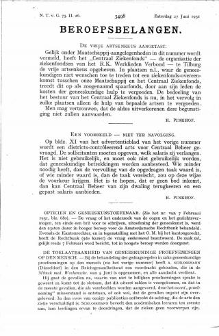 Eerste pagina van het artikel zoals het is gepubliceerd in het tijdschrift