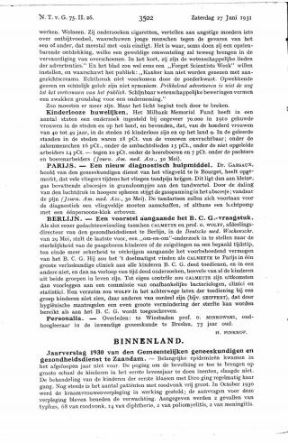 Eerste pagina van het artikel zoals het is gepubliceerd in het tijdschrift