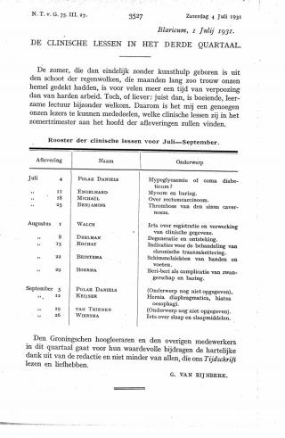 Eerste pagina van het artikel zoals het is gepubliceerd in het tijdschrift