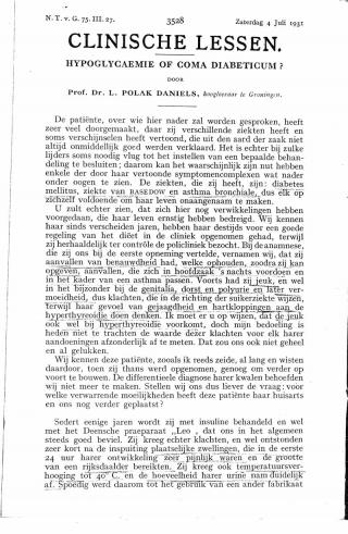 Eerste pagina van het artikel zoals het is gepubliceerd in het tijdschrift