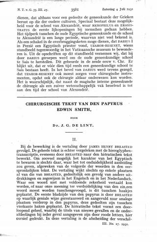 Eerste pagina van het artikel zoals het is gepubliceerd in het tijdschrift