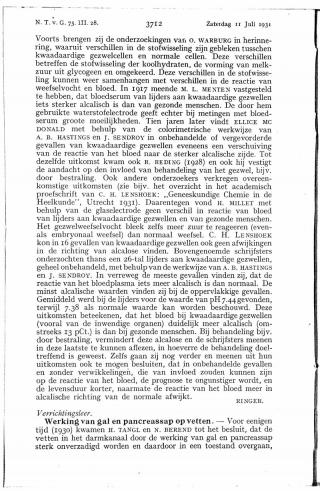 Eerste pagina van het artikel zoals het is gepubliceerd in het tijdschrift