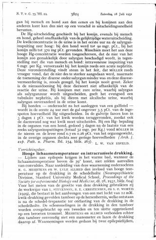 Eerste pagina van het artikel zoals het is gepubliceerd in het tijdschrift