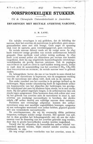 Eerste pagina van het artikel zoals het is gepubliceerd in het tijdschrift