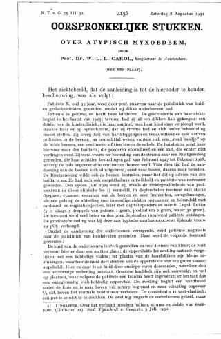 Eerste pagina van het artikel zoals het is gepubliceerd in het tijdschrift